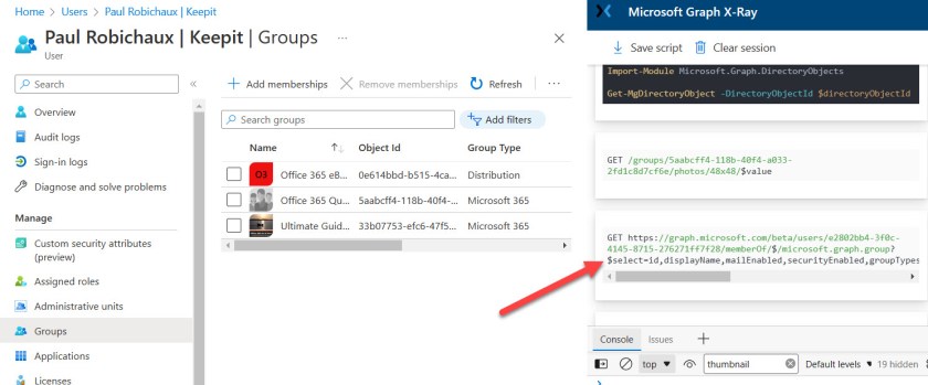 Using the Graph X-Ray tool to find the Graph API for group membership

Azure AD Guest Accounts