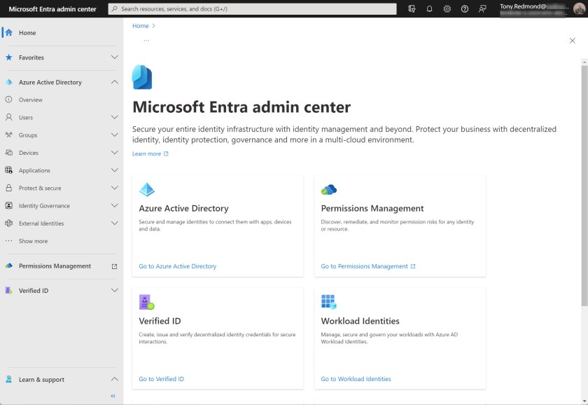 The Microsoft Entra admin center

Changes in Microsoft 365